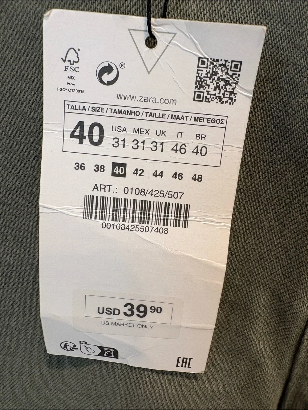 Zara new tags